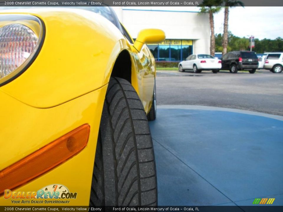 2008 Chevrolet Corvette Coupe Velocity Yellow / Ebony Photo #16
