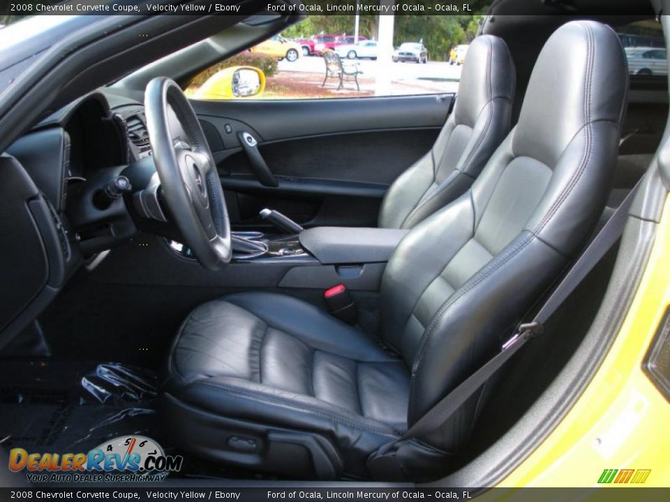 2008 Chevrolet Corvette Coupe Velocity Yellow / Ebony Photo #17