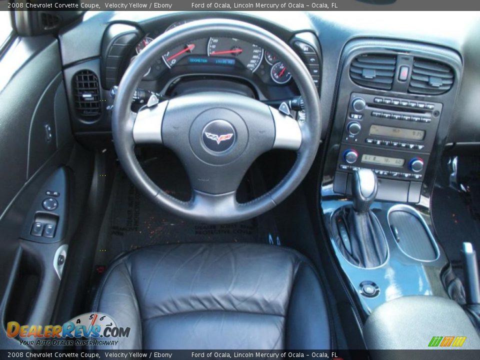 2008 Chevrolet Corvette Coupe Velocity Yellow / Ebony Photo #22