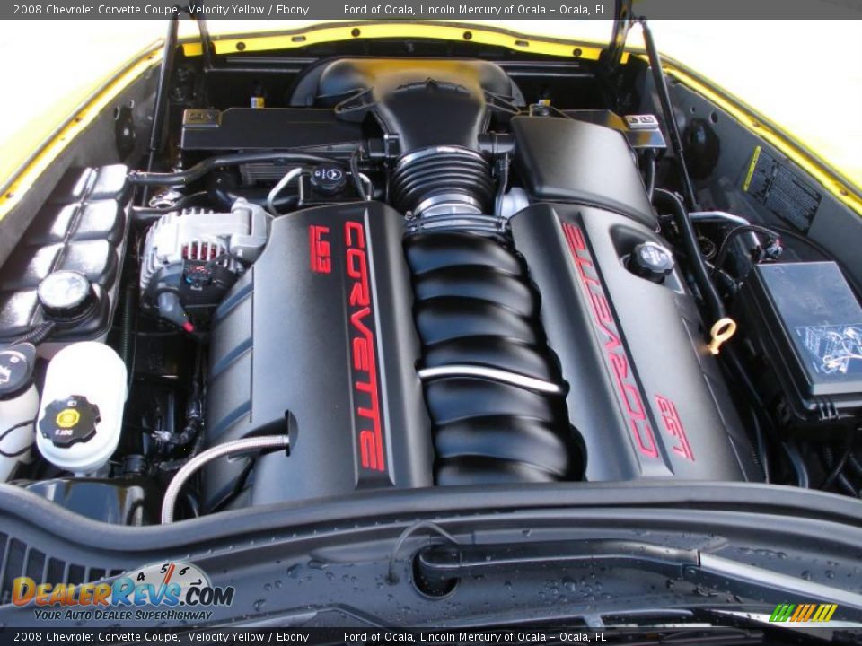 2008 Chevrolet Corvette Coupe Velocity Yellow / Ebony Photo #27