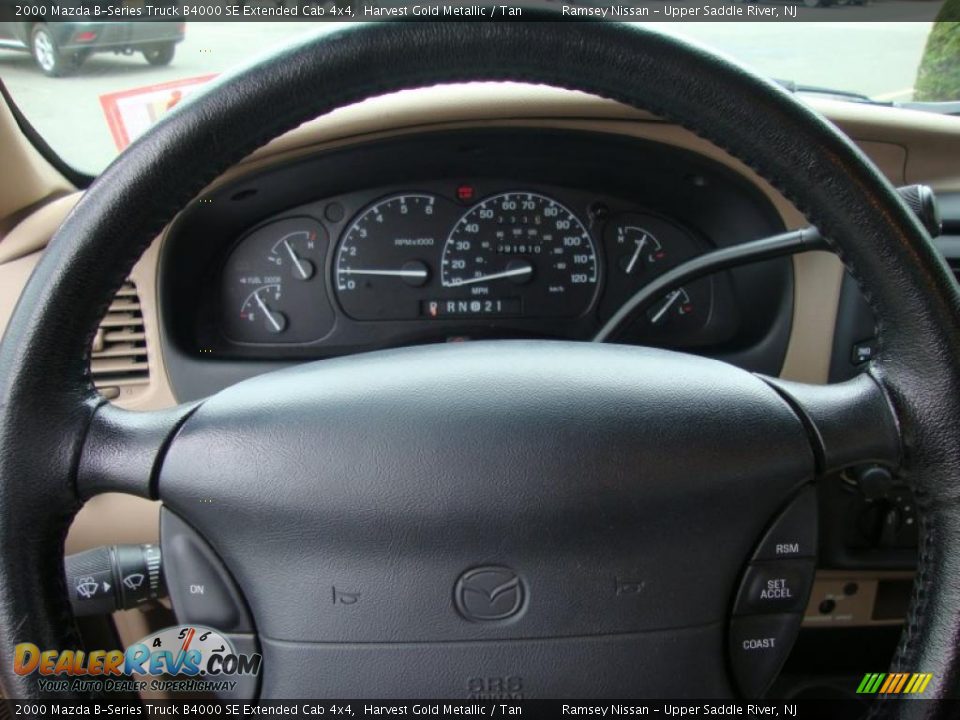 2000 Mazda B-Series Truck B4000 SE Extended Cab 4x4 Harvest Gold Metallic / Tan Photo #30