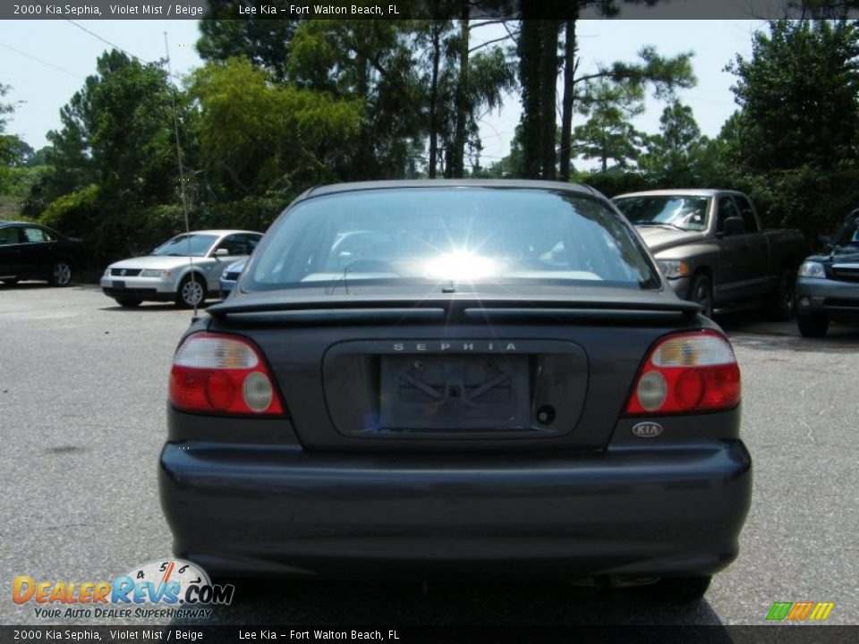 2000 Kia Sephia Violet Mist / Beige Photo #4