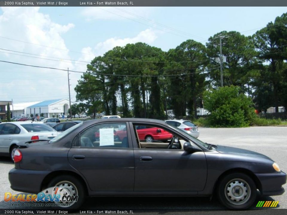 2000 Kia Sephia Violet Mist / Beige Photo #6
