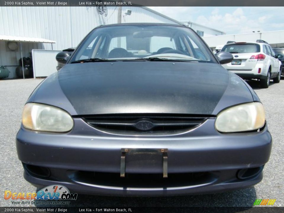 2000 Kia Sephia Violet Mist / Beige Photo #8