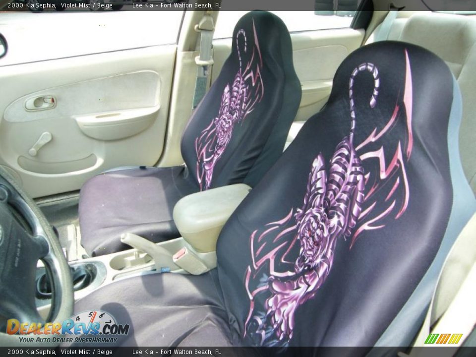 2000 Kia Sephia Violet Mist / Beige Photo #12