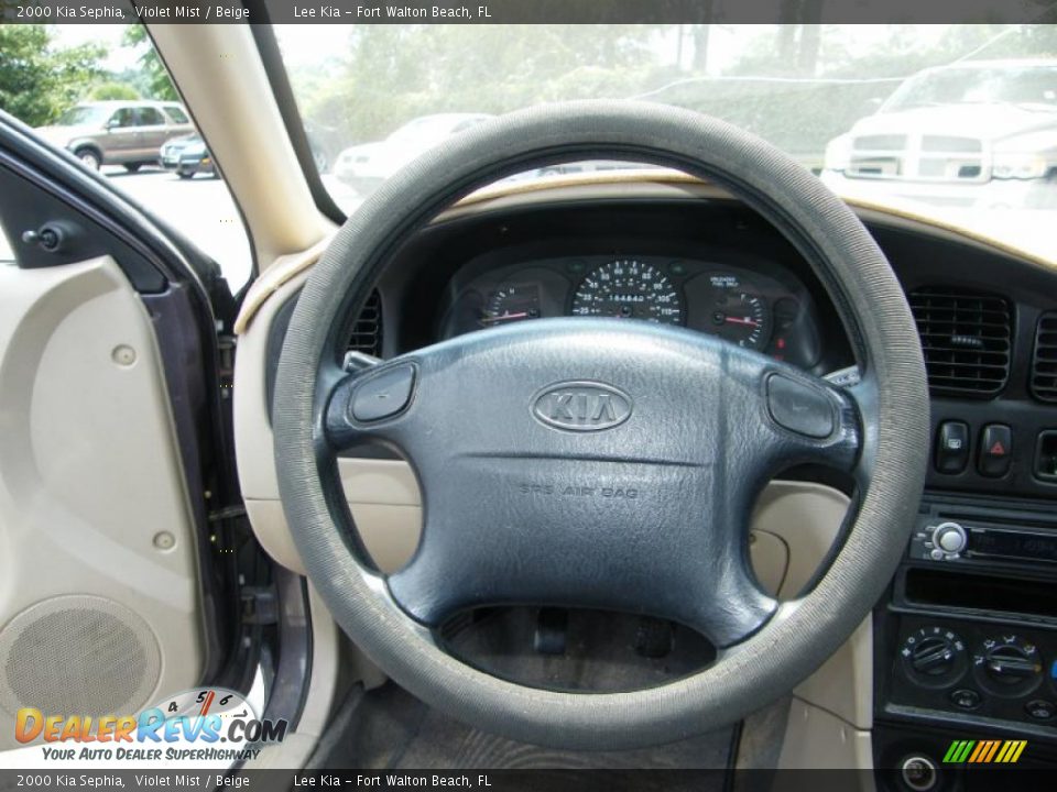 2000 Kia Sephia Violet Mist / Beige Photo #14