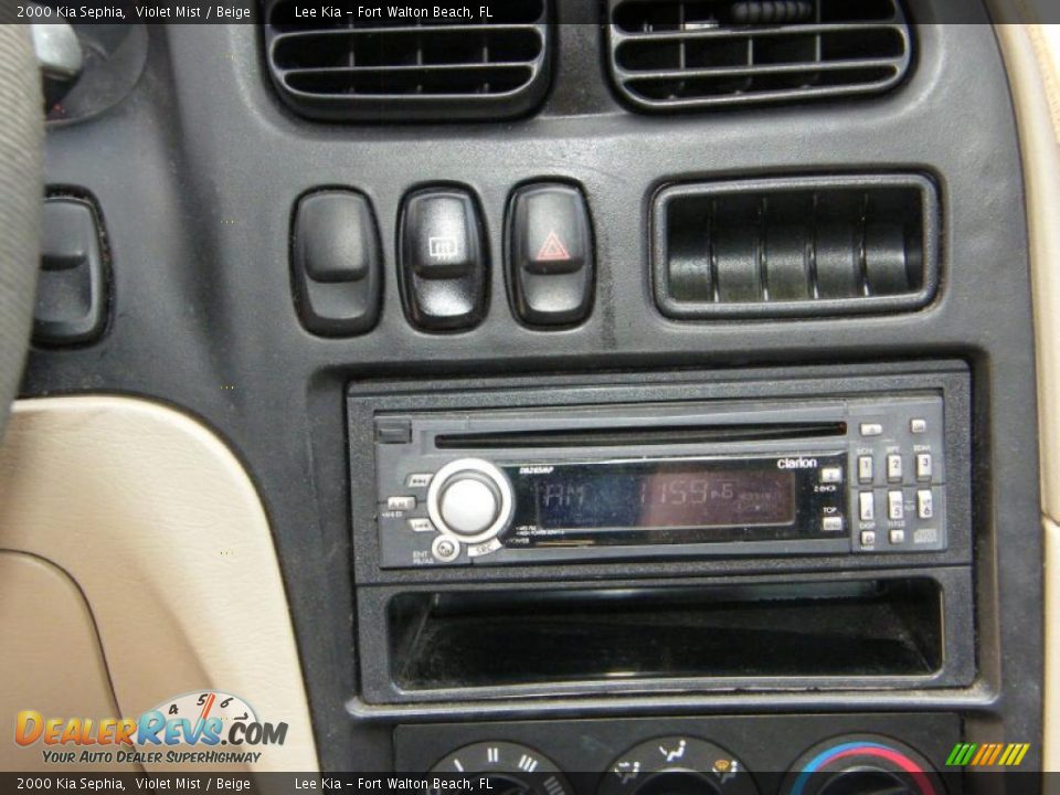 2000 Kia Sephia Violet Mist / Beige Photo #15