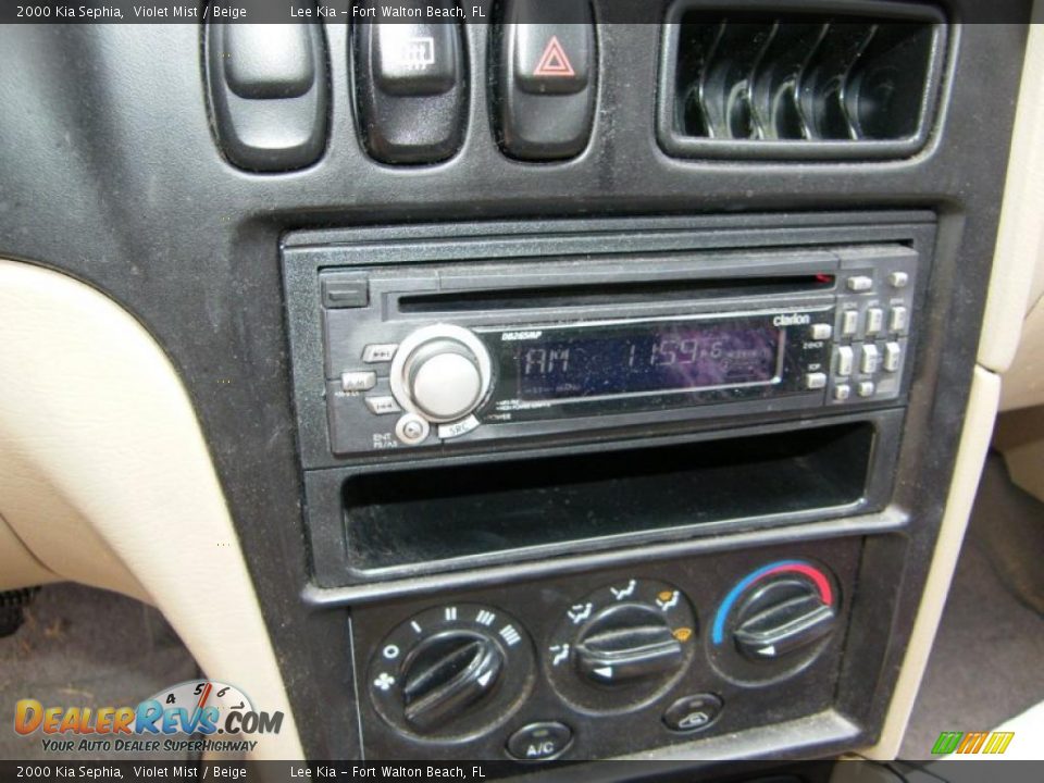 2000 Kia Sephia Violet Mist / Beige Photo #16