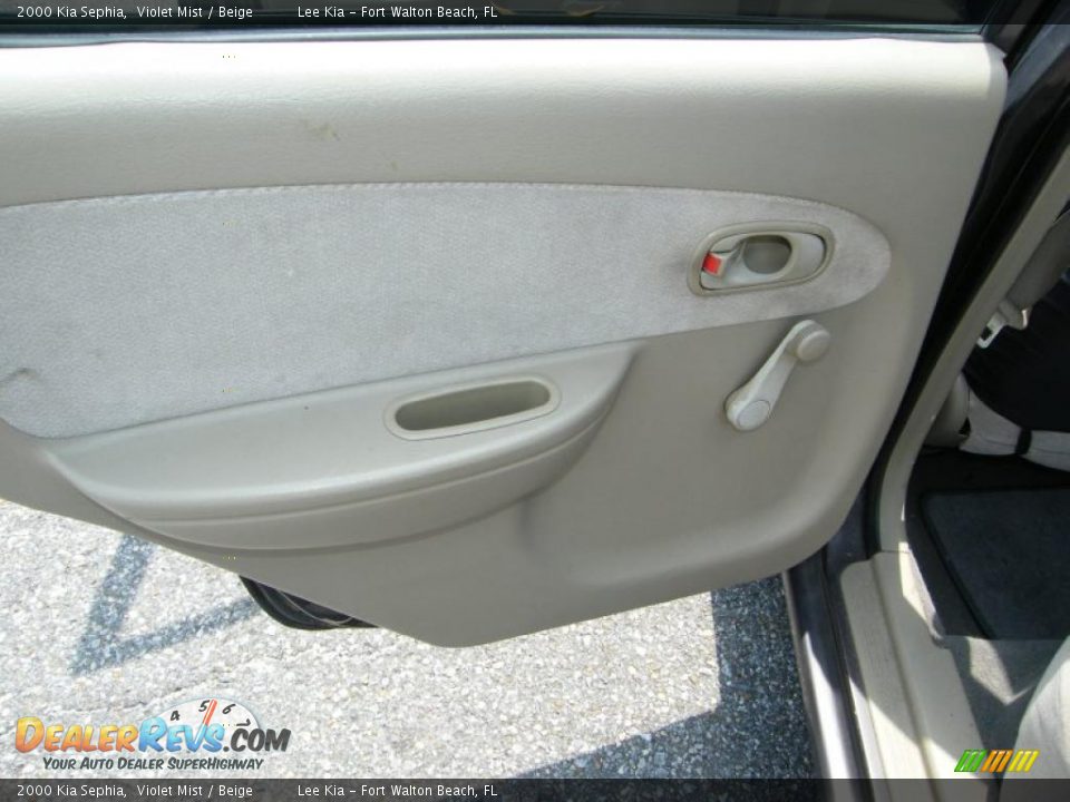 2000 Kia Sephia Violet Mist / Beige Photo #19