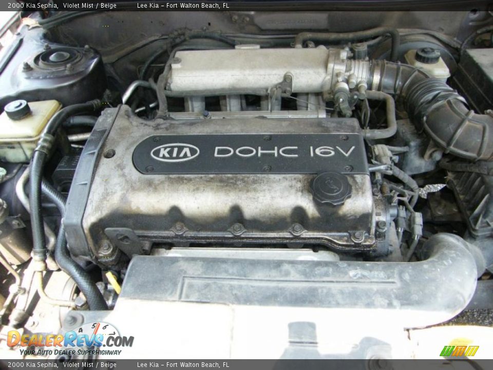 2000 Kia Sephia Violet Mist / Beige Photo #22