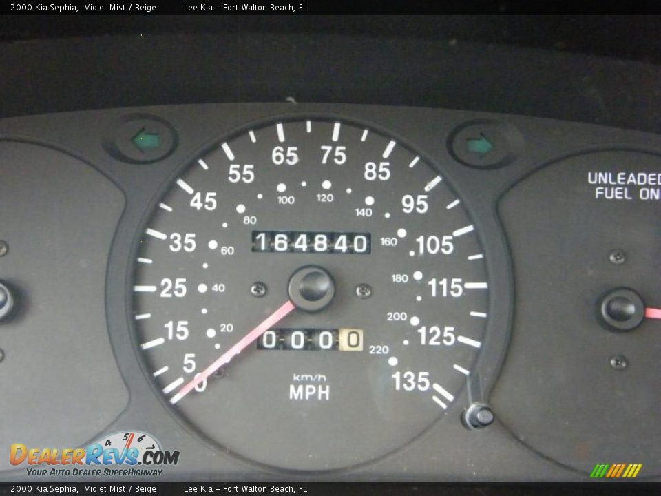 2000 Kia Sephia Violet Mist / Beige Photo #23