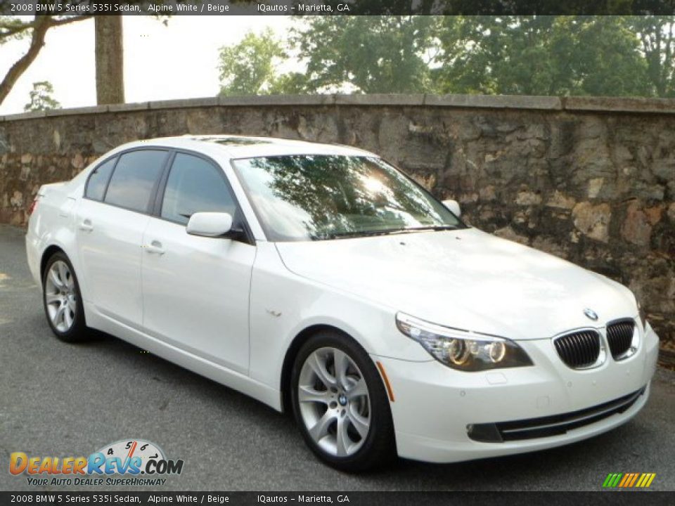 Alpine white bmw 535i #4