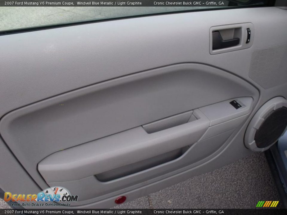 2007 Ford Mustang V6 Premium Coupe Windveil Blue Metallic / Light Graphite Photo #11