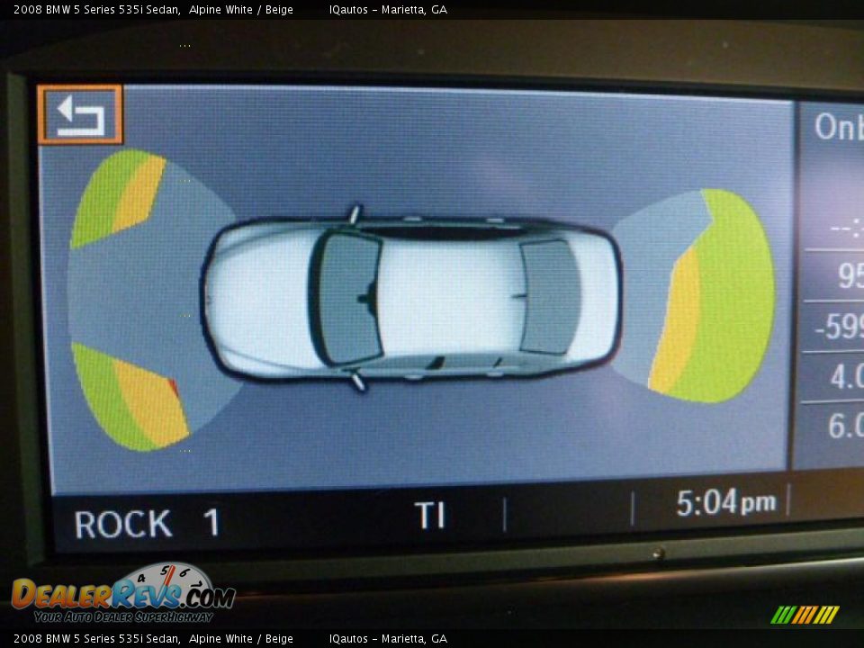 2008 BMW 5 Series 535i Sedan Alpine White / Beige Photo #35