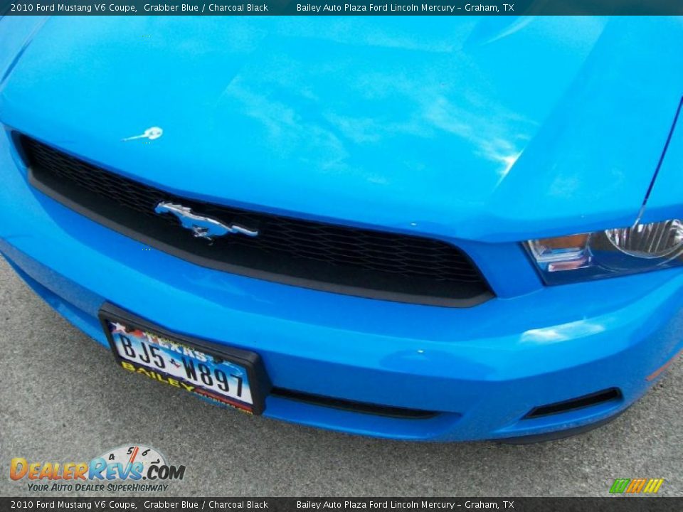 2010 Ford Mustang V6 Coupe Grabber Blue / Charcoal Black Photo #1