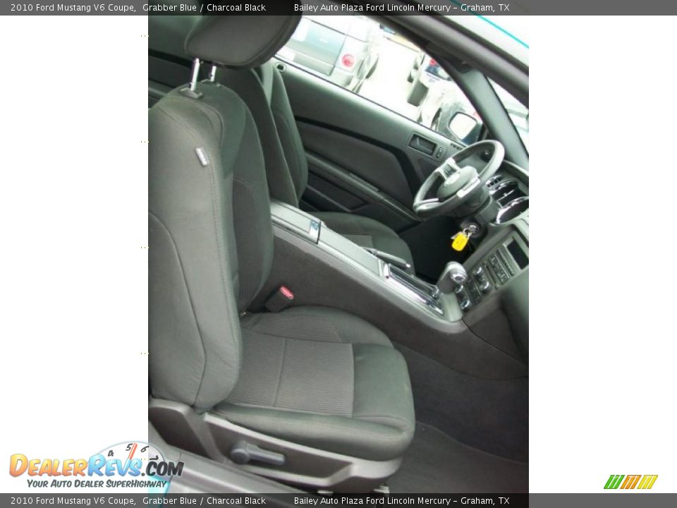 2010 Ford Mustang V6 Coupe Grabber Blue / Charcoal Black Photo #6