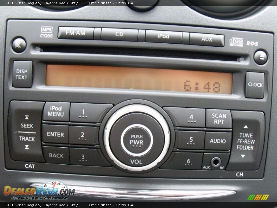 2011 Nissan Rogue S Cayenne Red / Gray Photo #13