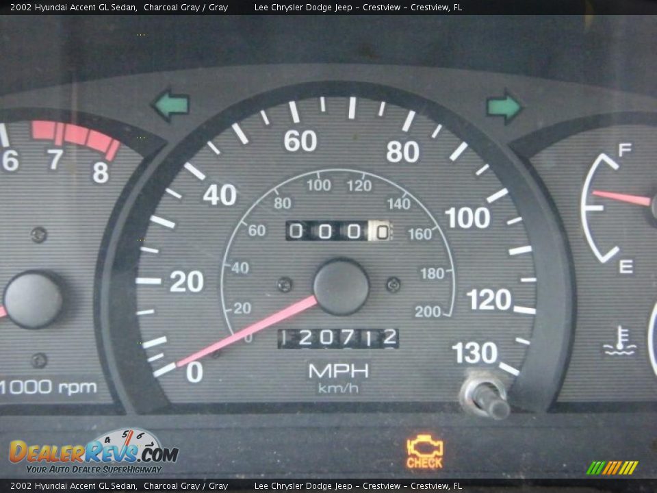 2002 Hyundai Accent GL Sedan Charcoal Gray / Gray Photo #17