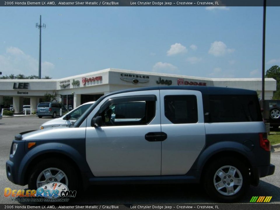 2006 Honda Element LX AWD Alabaster Silver Metallic / Gray/Blue Photo #2