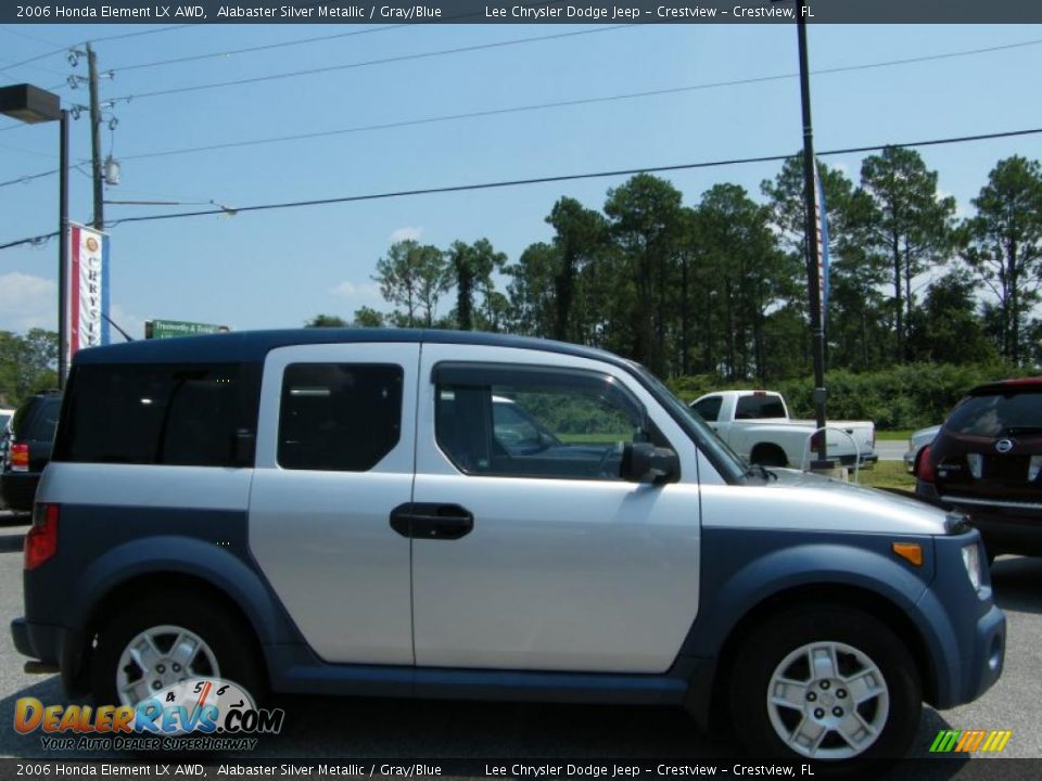 2006 Honda Element LX AWD Alabaster Silver Metallic / Gray/Blue Photo #6