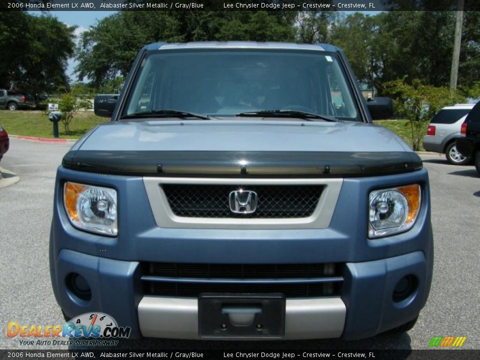 2006 Honda Element LX AWD Alabaster Silver Metallic / Gray/Blue Photo #8
