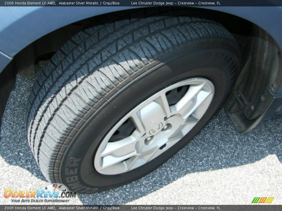 2006 Honda Element LX AWD Alabaster Silver Metallic / Gray/Blue Photo #12