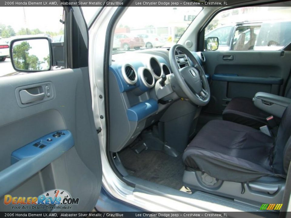 2006 Honda Element LX AWD Alabaster Silver Metallic / Gray/Blue Photo #13