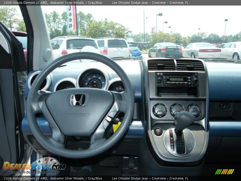 2006 Honda Element LX AWD Alabaster Silver Metallic / Gray/Blue Photo #18