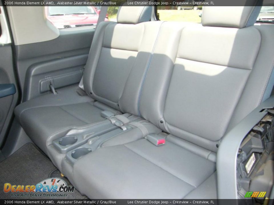 2006 Honda Element LX AWD Alabaster Silver Metallic / Gray/Blue Photo #21
