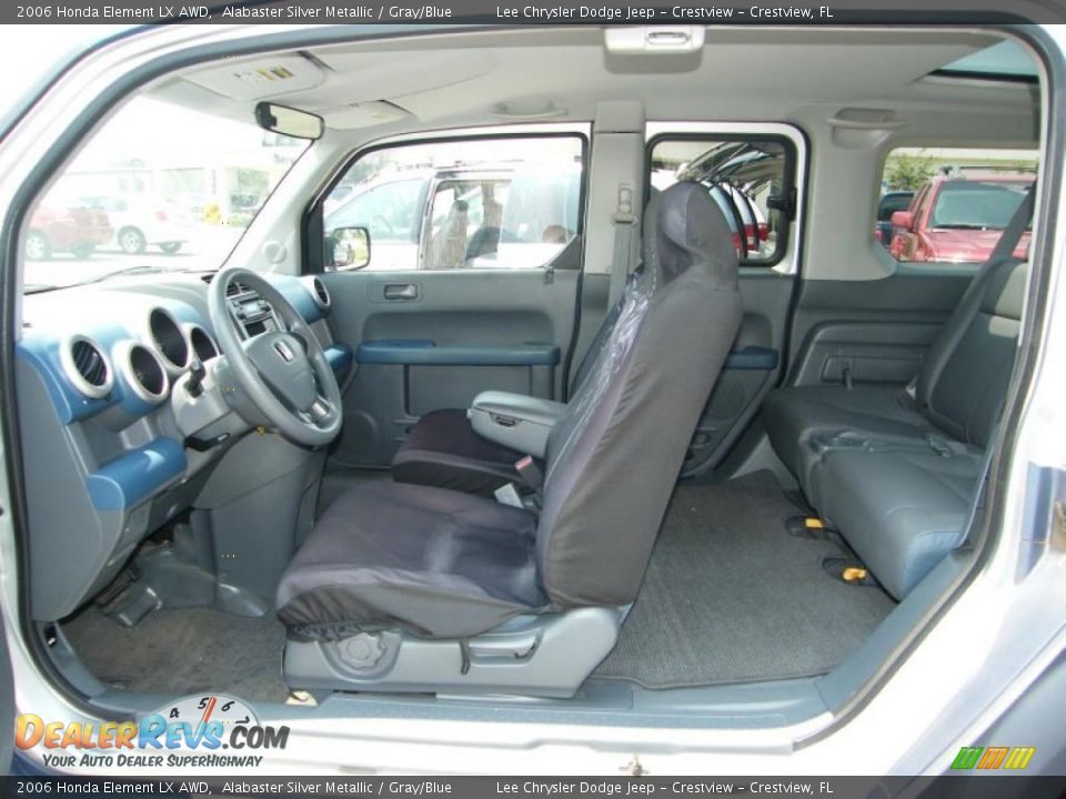 2006 Honda Element LX AWD Alabaster Silver Metallic / Gray/Blue Photo #23