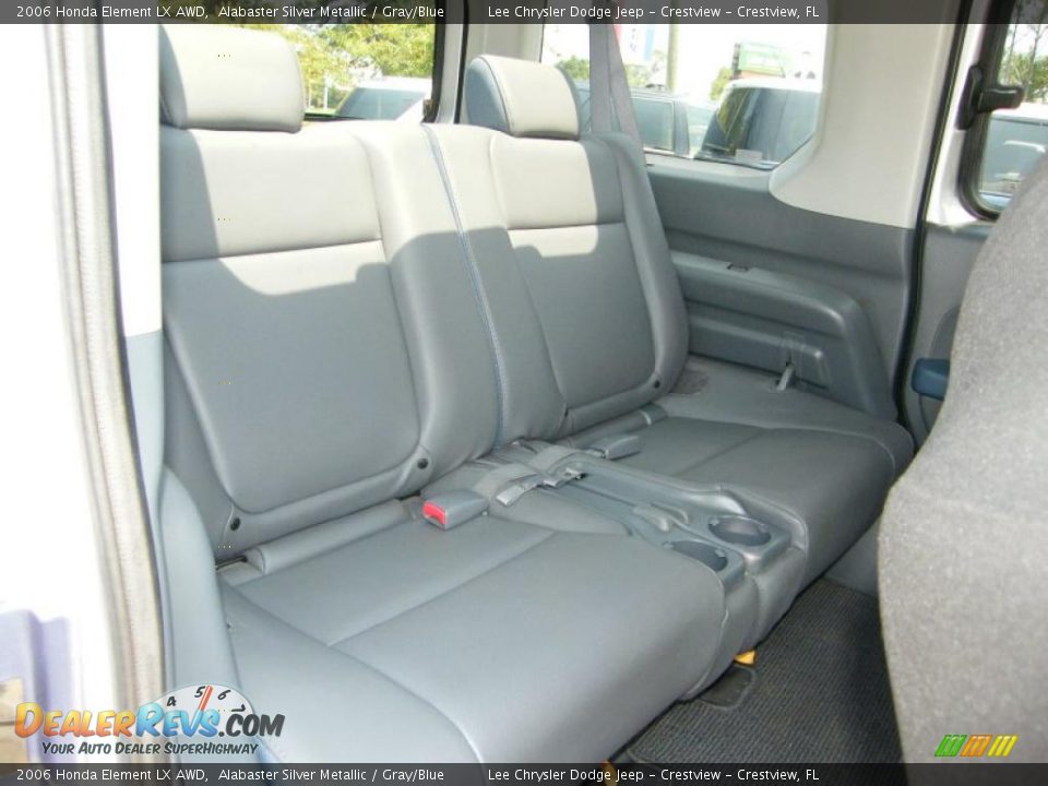 2006 Honda Element LX AWD Alabaster Silver Metallic / Gray/Blue Photo #28