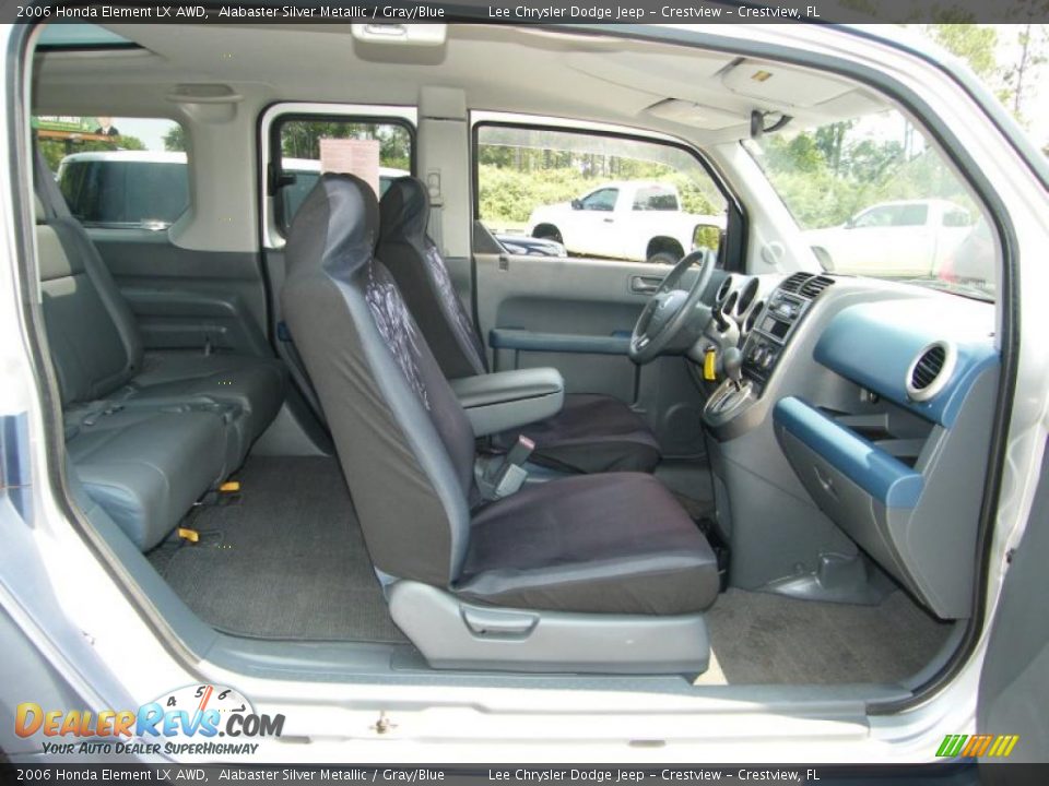 2006 Honda Element LX AWD Alabaster Silver Metallic / Gray/Blue Photo #32