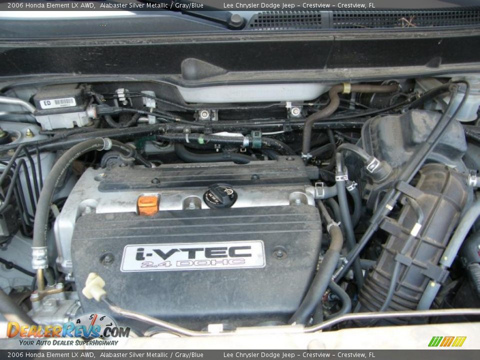 2006 Honda Element LX AWD Alabaster Silver Metallic / Gray/Blue Photo #33