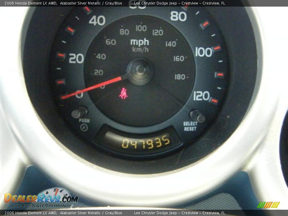 2006 Honda Element LX AWD Alabaster Silver Metallic / Gray/Blue Photo #34
