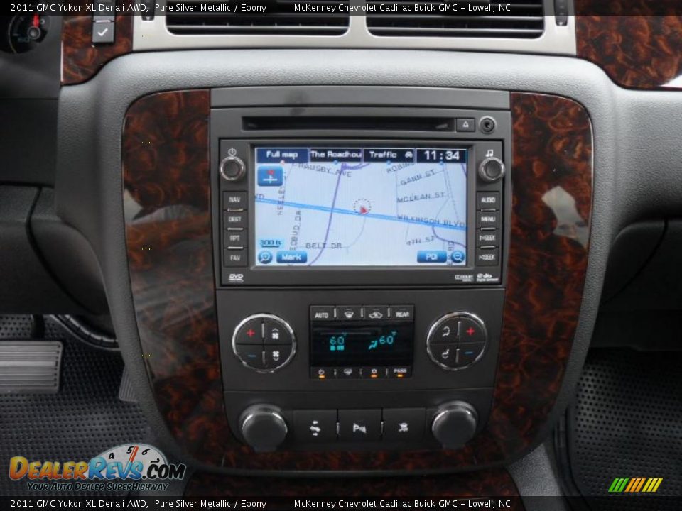 2011 GMC Yukon XL Denali AWD Pure Silver Metallic / Ebony Photo #14
