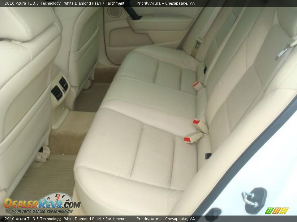 2010 Acura TL 3.5 Technology White Diamond Pearl / Parchment Photo #11