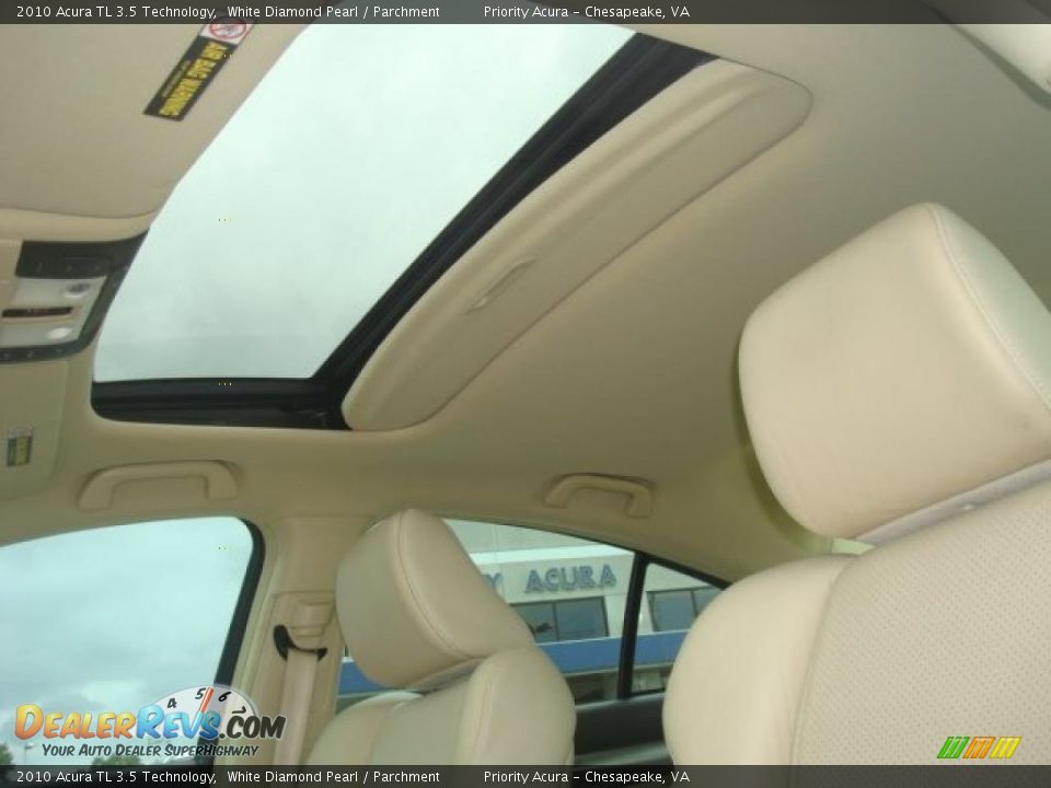 2010 Acura TL 3.5 Technology White Diamond Pearl / Parchment Photo #13