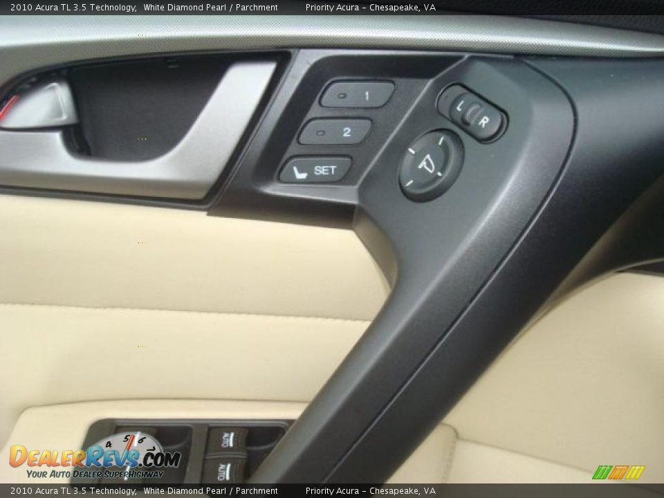 2010 Acura TL 3.5 Technology White Diamond Pearl / Parchment Photo #14