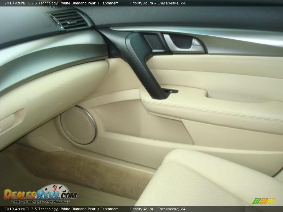 2010 Acura TL 3.5 Technology White Diamond Pearl / Parchment Photo #21