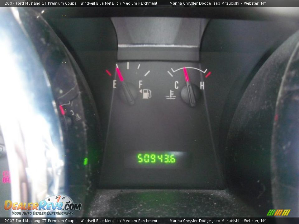 2007 Ford Mustang GT Premium Coupe Windveil Blue Metallic / Medium Parchment Photo #20