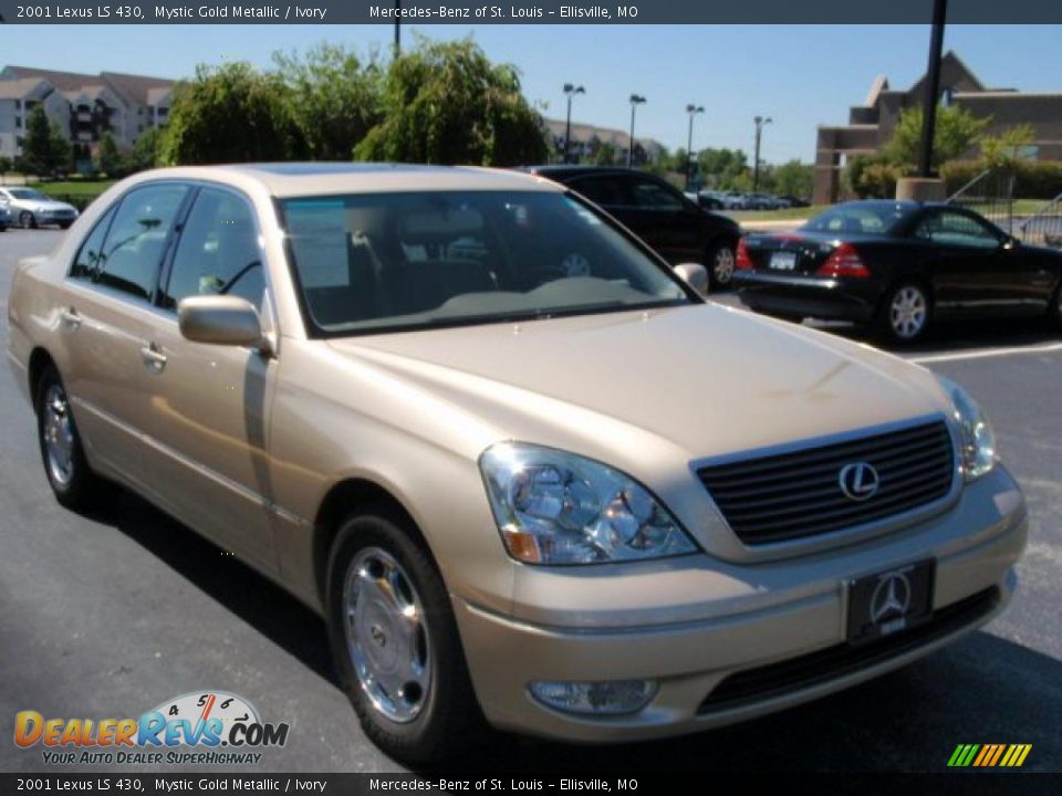 2001 Lexus LS 430 Mystic Gold Metallic / Ivory Photo #3