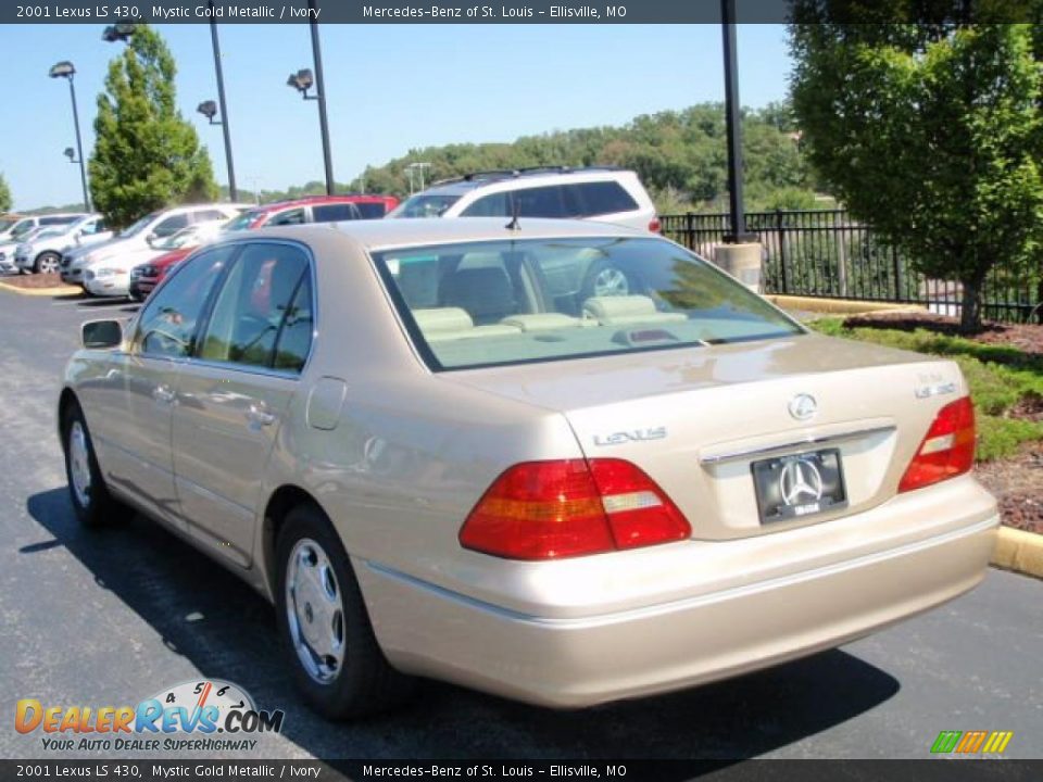 2001 Lexus LS 430 Mystic Gold Metallic / Ivory Photo #9