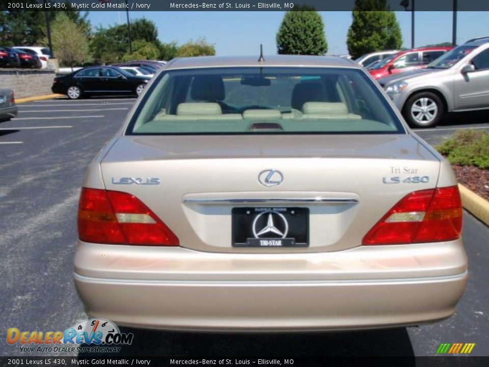 2001 Lexus LS 430 Mystic Gold Metallic / Ivory Photo #10