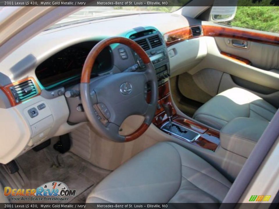 2001 Lexus LS 430 Mystic Gold Metallic / Ivory Photo #16