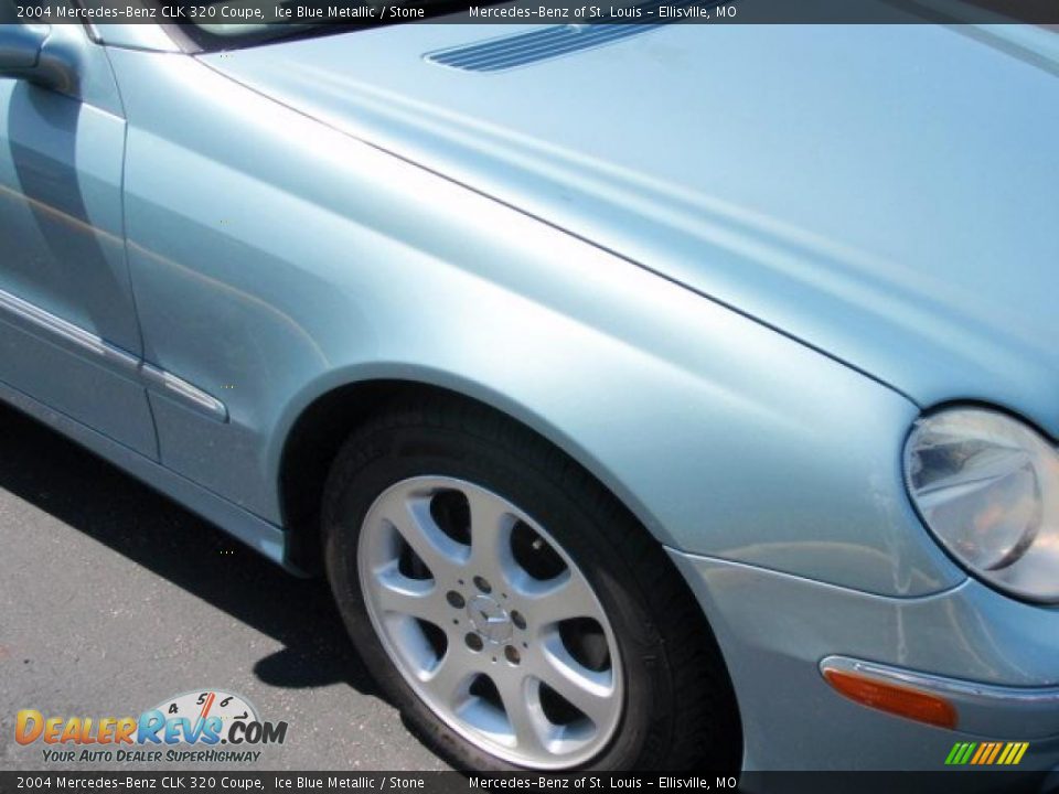 2004 Mercedes-Benz CLK 320 Coupe Ice Blue Metallic / Stone Photo #5