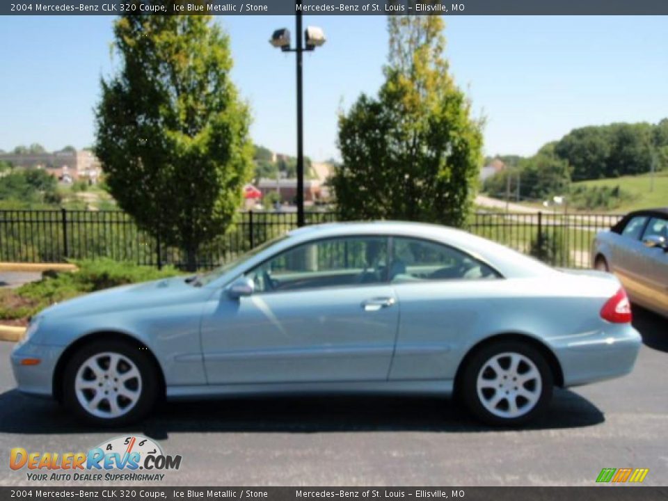 2004 Mercedes-Benz CLK 320 Coupe Ice Blue Metallic / Stone Photo #9