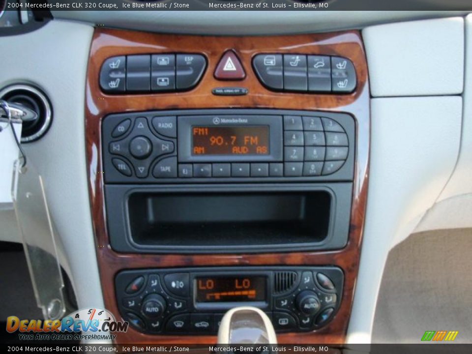 2004 Mercedes-Benz CLK 320 Coupe Ice Blue Metallic / Stone Photo #21