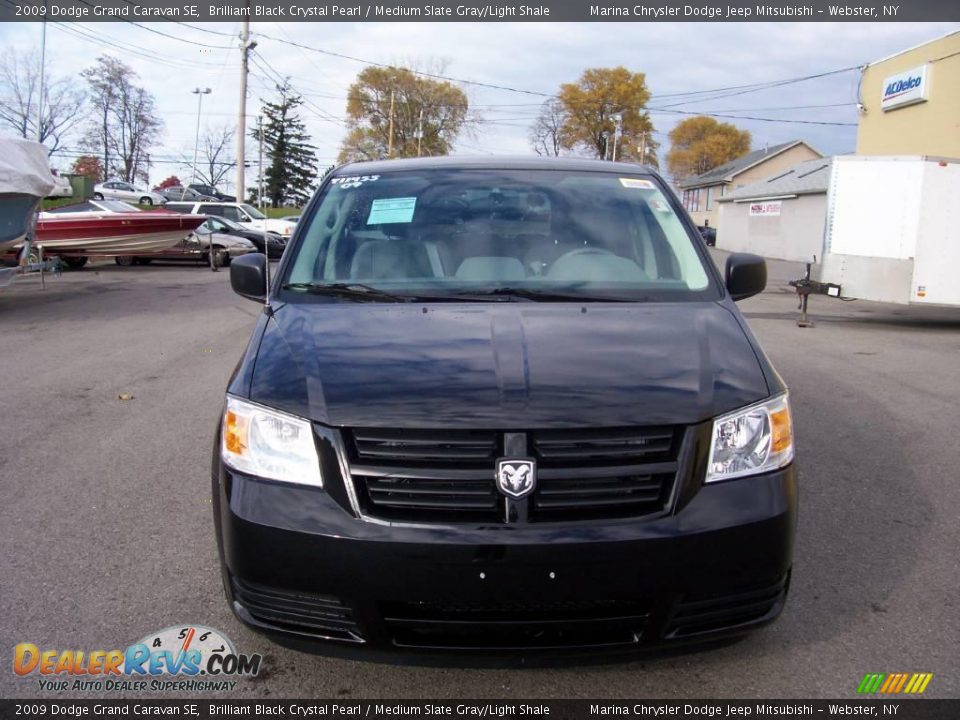 2009 Dodge Grand Caravan SE Brilliant Black Crystal Pearl / Medium Slate Gray/Light Shale Photo #8