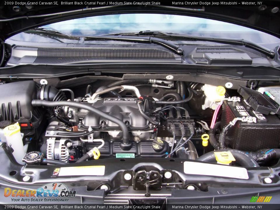 2009 Dodge Grand Caravan SE Brilliant Black Crystal Pearl / Medium Slate Gray/Light Shale Photo #11