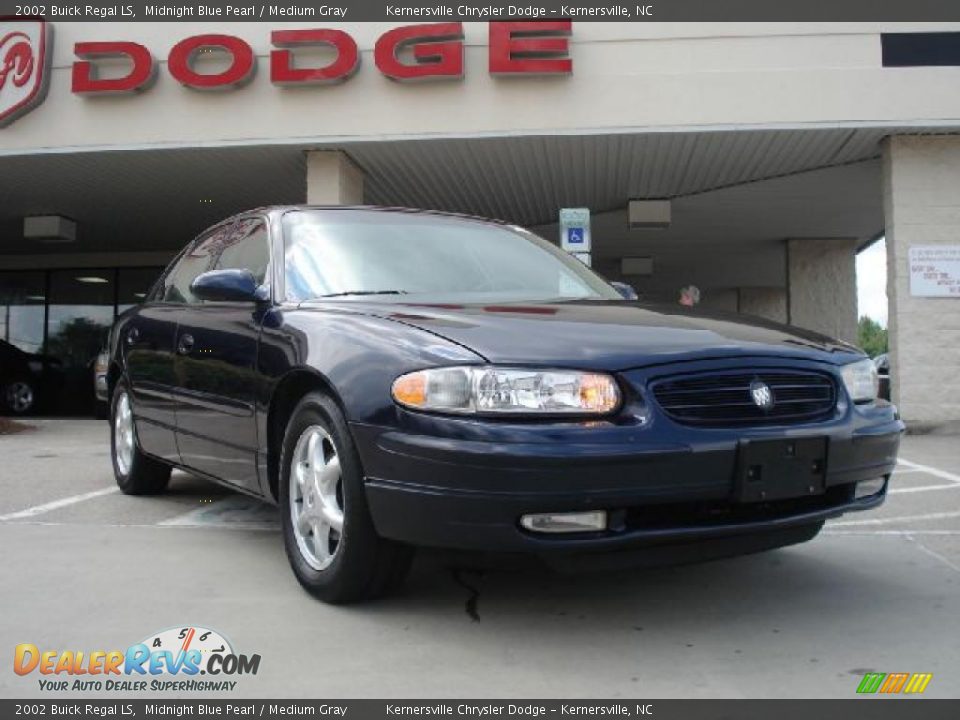 2002 Buick Regal LS Midnight Blue Pearl / Medium Gray Photo #1